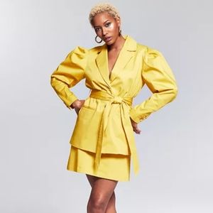 Ade Samuel for INC Women's Puff-Sleeve Belted Jacket
